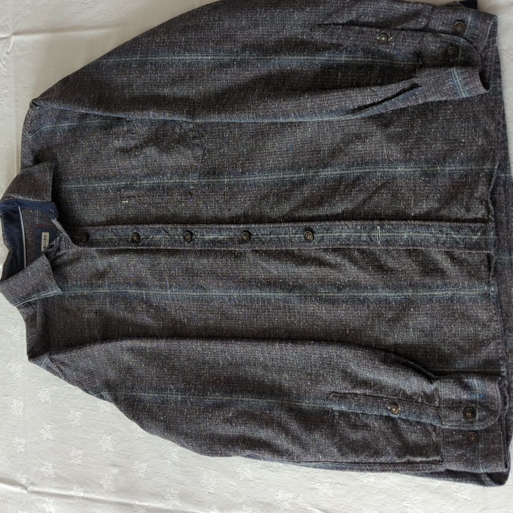 Dark Blue Button-Up Shirt